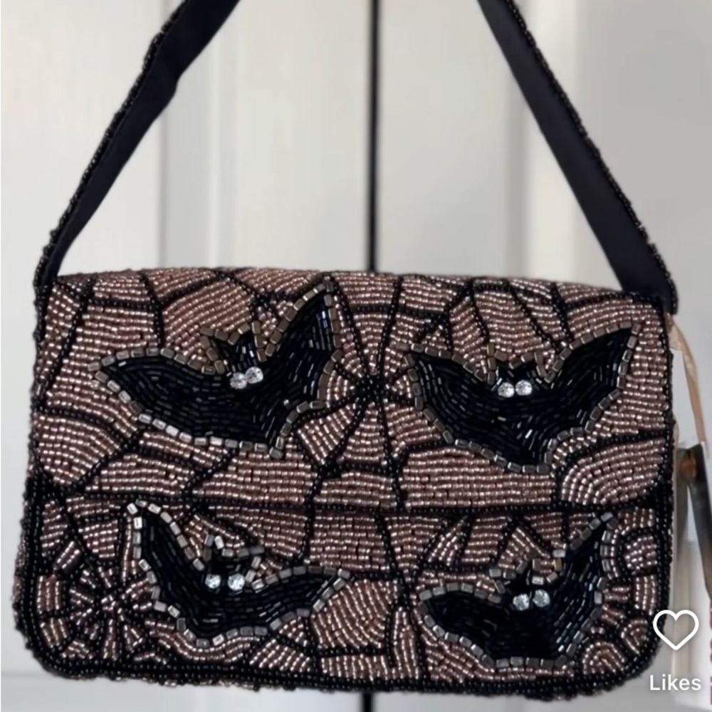 bat beaded bag